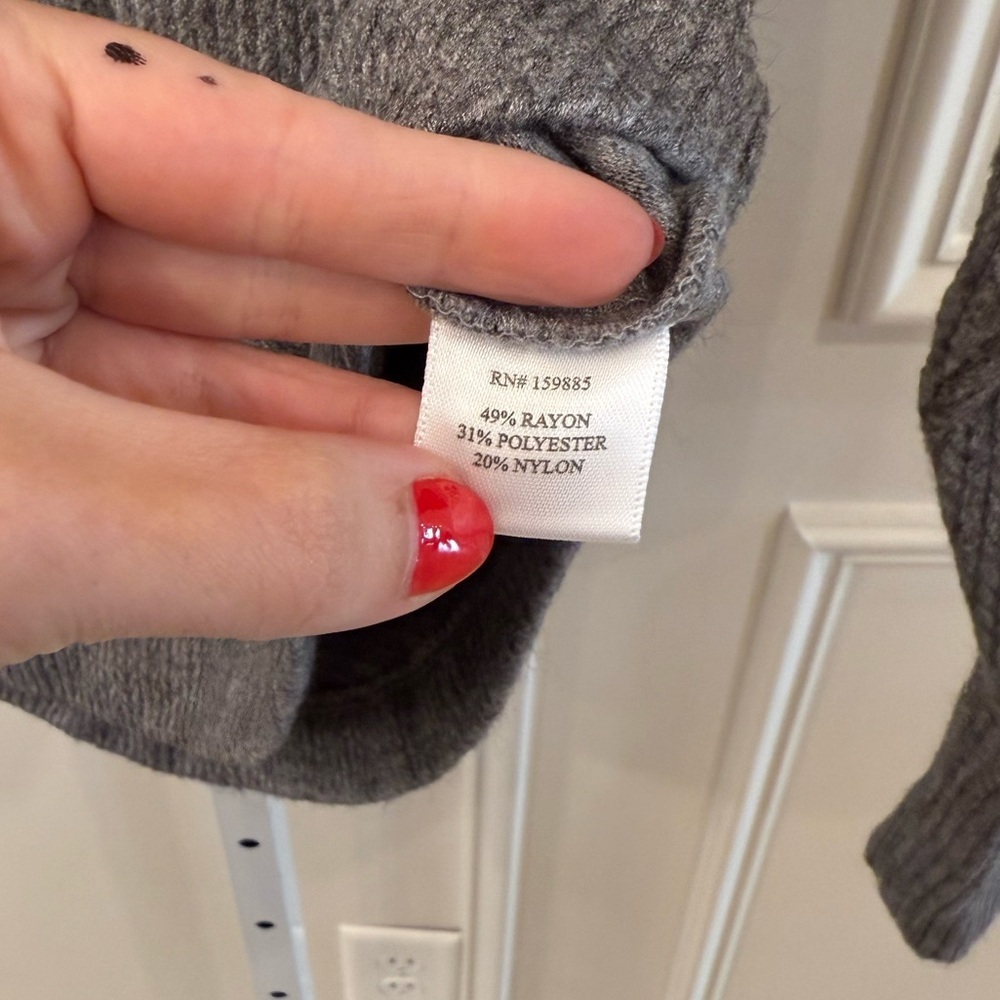 NEW Bobi Funnel Neck Raglan With Pocket Sweater - Picture 8 of 10